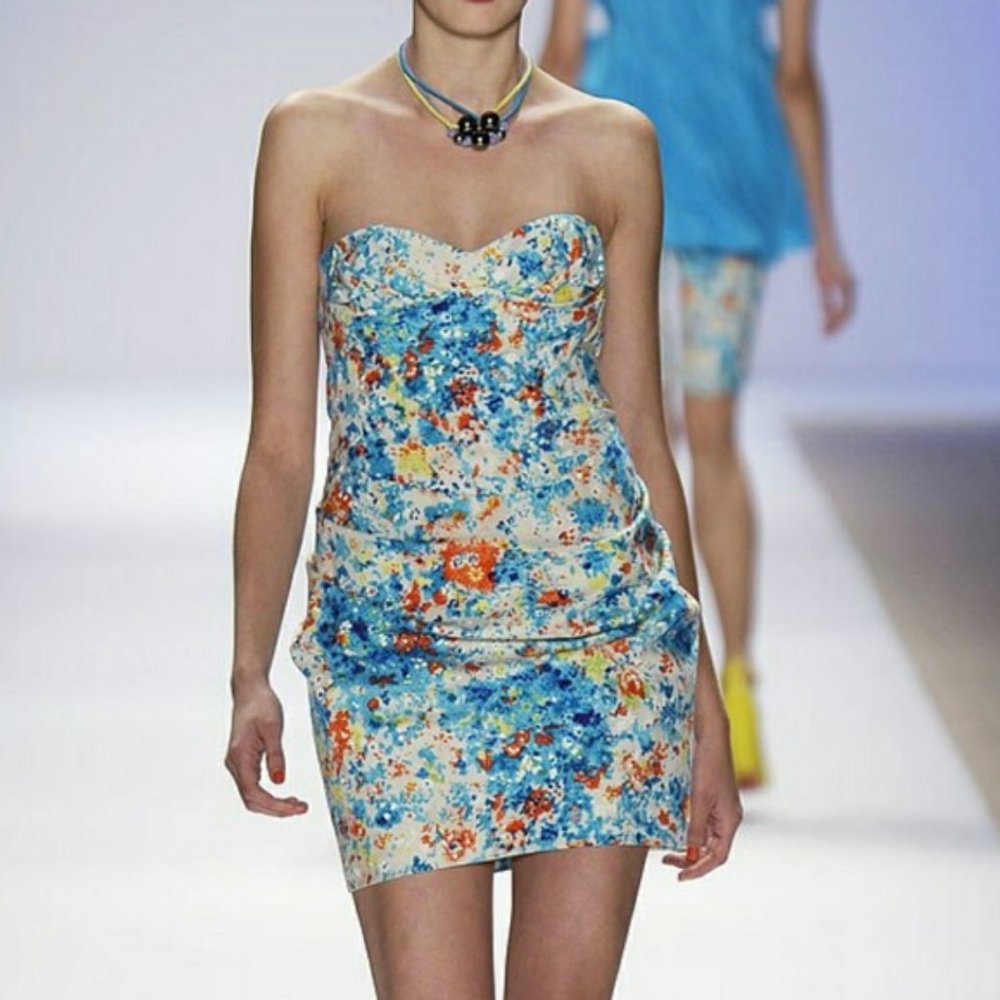 ASO Just Go With It Nanette Lepore Honeysuckle Convertible Dress 8